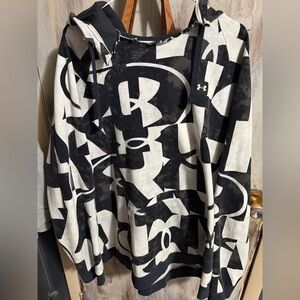 Black & white Under Armour hoodie